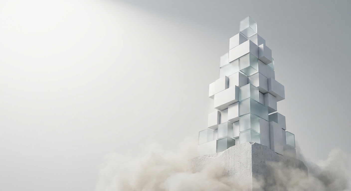 Glass and concrete tower — build your foundation